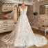 Customized Lace Appliques Beach Wedding Dress Boho Gowns