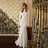 Msikoods Vintage Long Sleeves Mermaid Wedding Dresses Gown