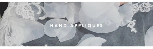 Amanda Princess Flower Lace A-Line Wedding Dress Puffy Sleeve Side Split Bridal Gown