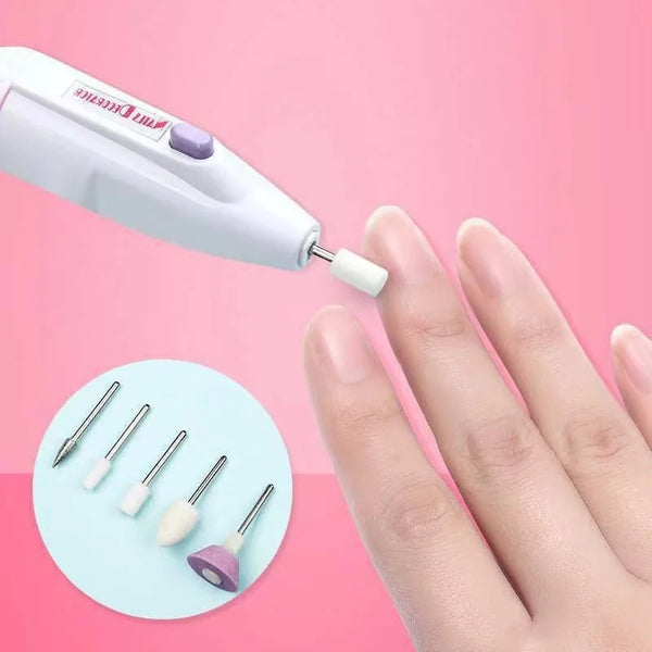 Wireless Electric Nail Manicure and Pedicure Sandpaper Drill Set for Professional Home Use