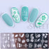 Winter Wonderland Nail Art Stamping Plate with Snowflake, Butterfly, and Rose Leaf Designs - Perfect for DIY Christmas Nail Polish Printing Template Tool