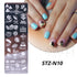 Winter Wonderland Nail Art Stamping Plate with Snowflake, Butterfly, and Rose Leaf Designs - Perfect for DIY Christmas Nail Polish Printing Template Tool