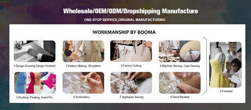 Amanda Princess Flower Lace A-Line Wedding Dress Puffy Sleeve Side Split Bridal Gown