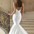 Loveweiwei Simple Satin Bridal Gown Mermaid Wedding Dress