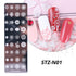 Winter Wonderland Nail Art Stamping Plate with Snowflake, Butterfly, and Rose Leaf Designs - Perfect for DIY Christmas Nail Polish Printing Template Tool