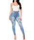 Autumn 2023 Women's High Waist Ripped Skinny Jeans - Trendy Casual Denim Pencil Pants for Fall Outfits with Jeans, Available in S-3XL