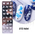Winter Wonderland Nail Art Stamping Plate with Snowflake, Butterfly, and Rose Leaf Designs - Perfect for DIY Christmas Nail Polish Printing Template Tool