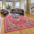 Machine Washable Vintage Area Rugs for Living Room with Non-Slip Rubber Backing