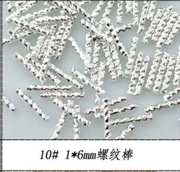 500pcs Metal Nail Art Decorations - Japan Korea Alloy Rivets, Studs, and DIY Accessories for Creative Designs