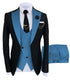 Luxury Men's Tuxedo Suit Set for Special Occasions - Stylish 3-Piece Ensemble with Jacket, Trousers, and Vest for Parties and Weddings