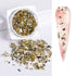 Sparkly Chameleon Nail Glitter Flakes - Irregular Gradient Sequins Powder for Gel Polish Nail Manicure Decoration and DIY Charms