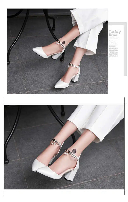 Elegant Pointed Toe Pumps for Women - Stylish Dress Heels Perfect for Weddings and Casual Occasions