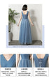 Bridesmaid Dress Elegant Ankle Length Tulle Ball Gown With Pleat Sash Built In Bra Prom Bridal Gown