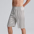 Men Elastic Waist Silk Satin Pajamas Shorts Nightwear Bottoms