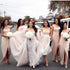 Bridesmaid Dress Stretchy Pencil Silhouette Satin Floor Length With Square Collar Front Split Dresses