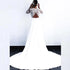 On Sale Long Sleeve Wedding Gowns Lace Bridal Gowns Deep V Neckline