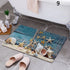 Cartoon Camper Bathroom Doormat Absorbent Indoor Rug Anti-Slip Decorative Floor Mat