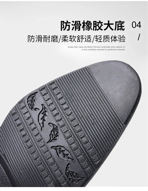 Stylish Men's Patent Leather Oxford Dress Shoes - Formal Pointed Toe Big Size 38-48 Perfect for Weddings and Special Occasions