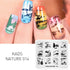 Nature-Inspired Nail Art Stamping Plate Set with Butterfly and Mountain Range Designs for DIY Manicure Enthusiasts