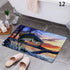 Cartoon Camper Bathroom Doormat Absorbent Indoor Rug Anti-Slip Decorative Floor Mat