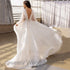 Jiayigong Modest Bridal Gowns Puff Sleeves A Line Wedding Dress