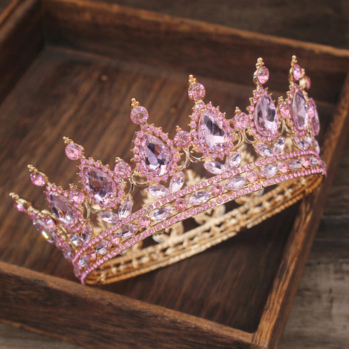 Elegant Crystal Tiara and Crown Hair Accessories for Weddings and Pageants
