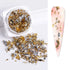 Sparkly Chameleon Nail Glitter Flakes - Irregular Gradient Sequins Powder for Gel Polish Nail Manicure Decoration and DIY Charms