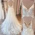 Vestido Novia Spaghetti Straps Lace Wedding Dress Tulle Gown