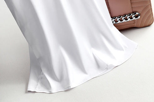 Spaghetti Strap Satin Silk Tank Top Women Sleeveless Halter V Neck Camisole Summer Casual Cami