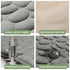 Cobblestone Embossed Bath Mat Water Absorption Non-Slip Memory Foam Washable Rug