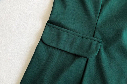 Elegant Women's Office Suit Set - Two-Piece Long Sleeve Pants Suit for Professional Winter Style, Perfect for Ages 18-35