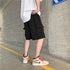 Men Casual Shorts Solid Leisure Summer Oversize Multi-pockets Cargo Trousers Streetwear