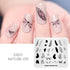Nature-Inspired Nail Art Stamping Plate Set with Butterfly and Mountain Range Designs for DIY Manicure Enthusiasts