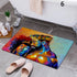 Cartoon Camper Bathroom Doormat Absorbent Indoor Rug Anti-Slip Decorative Floor Mat