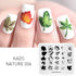 Nature-Inspired Nail Art Stamping Plate Set with Butterfly and Mountain Range Designs for DIY Manicure Enthusiasts