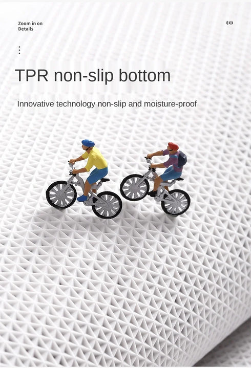 Super Thick Fluff Fiber Bath Mat Comfortable Soft Non-Slip Absorbent Rug Shower Room Doormat