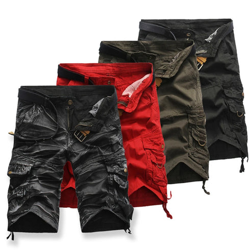 Summer Cargo Shorts Men Cool Camouflage Casual Pants Camo