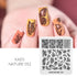 Nature-Inspired Nail Art Stamping Plate Set with Butterfly and Mountain Range Designs for DIY Manicure Enthusiasts