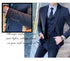 ( Jacket + Vest + Pants ) Prom Groom Tuxedos Male Wedding Suits 3Pcs Set Men's Striped Casual Business Suit