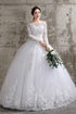 Wedding Dress Long Sleeve Ball Gown Luxury Lace Plus Size