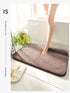 Super Thick Fluff Fiber Bath Mat Comfortable Soft Non-Slip Absorbent Rug Shower Room Doormat
