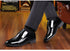Stylish Men's Patent Leather Oxford Dress Shoes - Formal Pointed Toe Big Size 38-48 Perfect for Weddings and Special Occasions