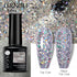 Nail Gel Polish - 7.5ml Semi-permanent Glitter Varnish for Winter Manicure, Eco-friendly and SGS Certified for Lasting Style