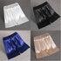 Men Elastic Waist Silk Satin Pajamas Shorts Nightwear Bottoms
