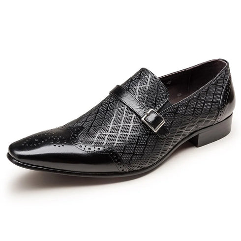 Elegant Patent Leather Oxford Loafers for Men - Versatile Dress Shoes for Weddings and Office Occasions - Comfortable Slip-On Style with Pointed Toe Design