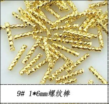 500pcs Metal Nail Art Decorations - Japan Korea Alloy Rivets, Studs, and DIY Accessories for Creative Designs
