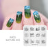 Nature-Inspired Nail Art Stamping Plate Set with Butterfly and Mountain Range Designs for DIY Manicure Enthusiasts