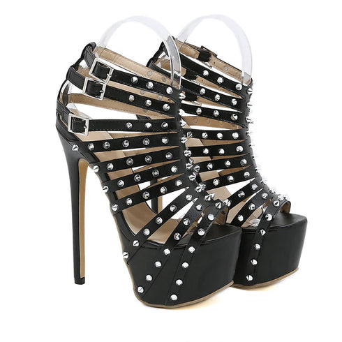 Sexy Peep Toe Platform Heels For Women Party Dance Shoes