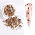 Sparkly Chameleon Nail Glitter Flakes - Irregular Gradient Sequins Powder for Gel Polish Nail Manicure Decoration and DIY Charms