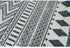 Ethnic Style Woven Linen Cotton Rectangle Rug Mat for Living Room and Bedroom Foot Pad